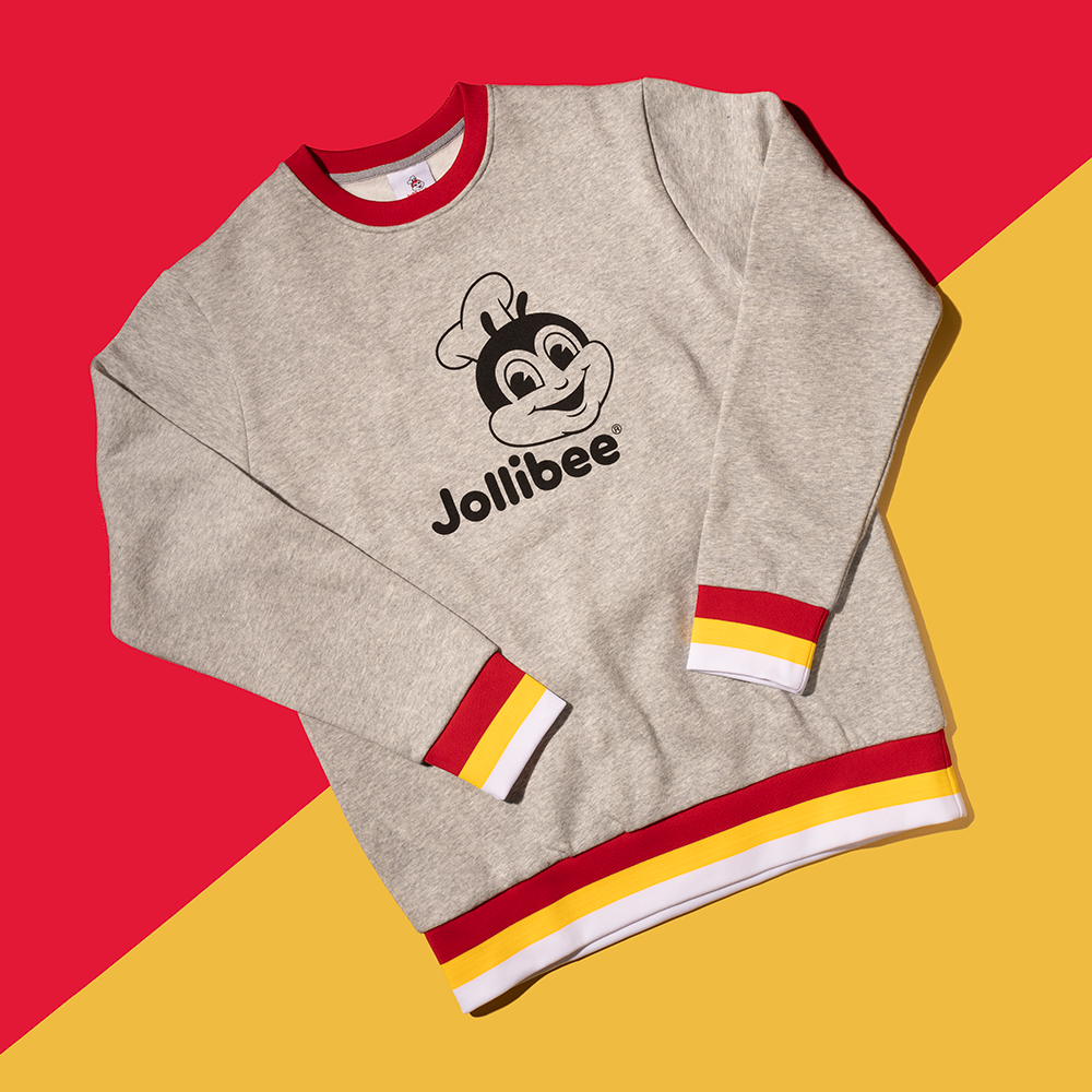 Jollibee gray crewneck sweater