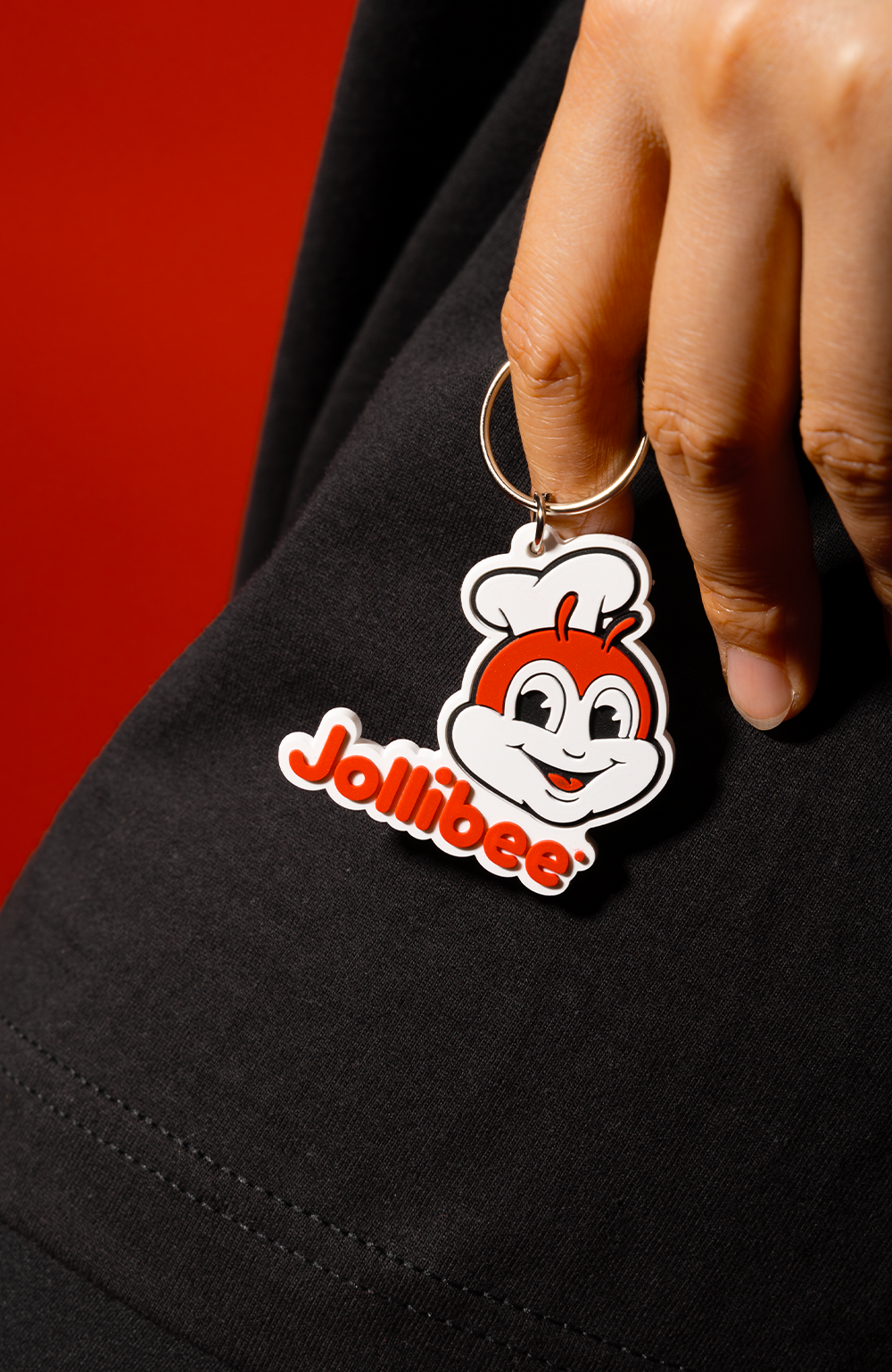 Jollibee logo keychain