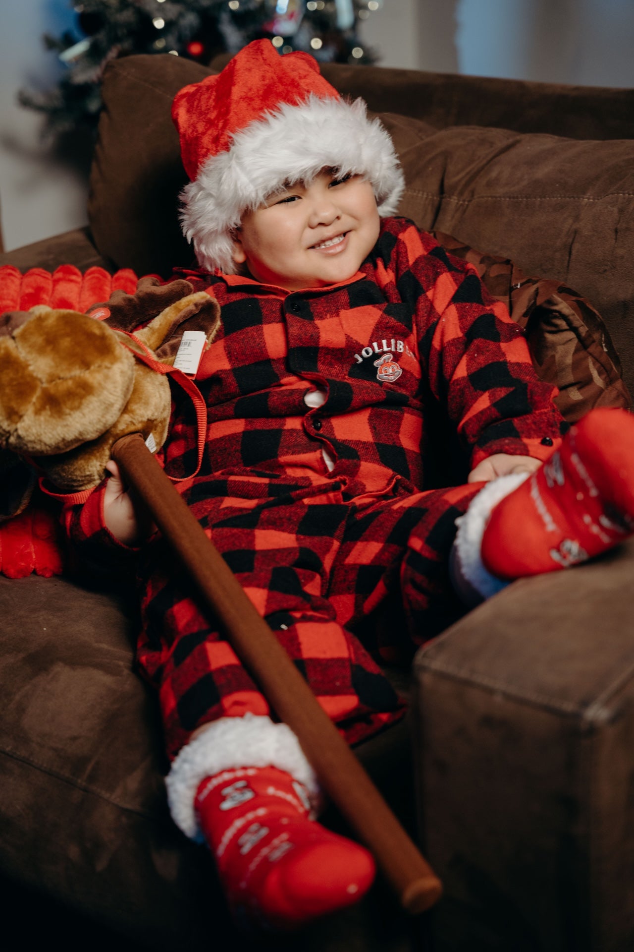 Jollibee Checkered Pajama Set (Kids)