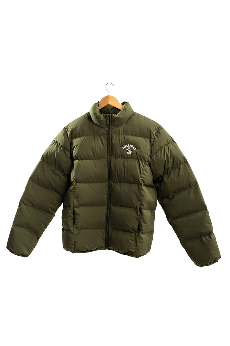 Jollibee Puffer Jacket - Dark Olive hover figure