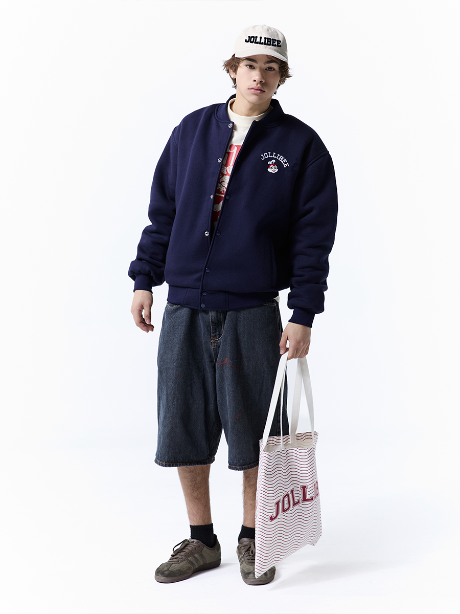 Navy Unisex Bomber Jacket | Jolly Merch Shop