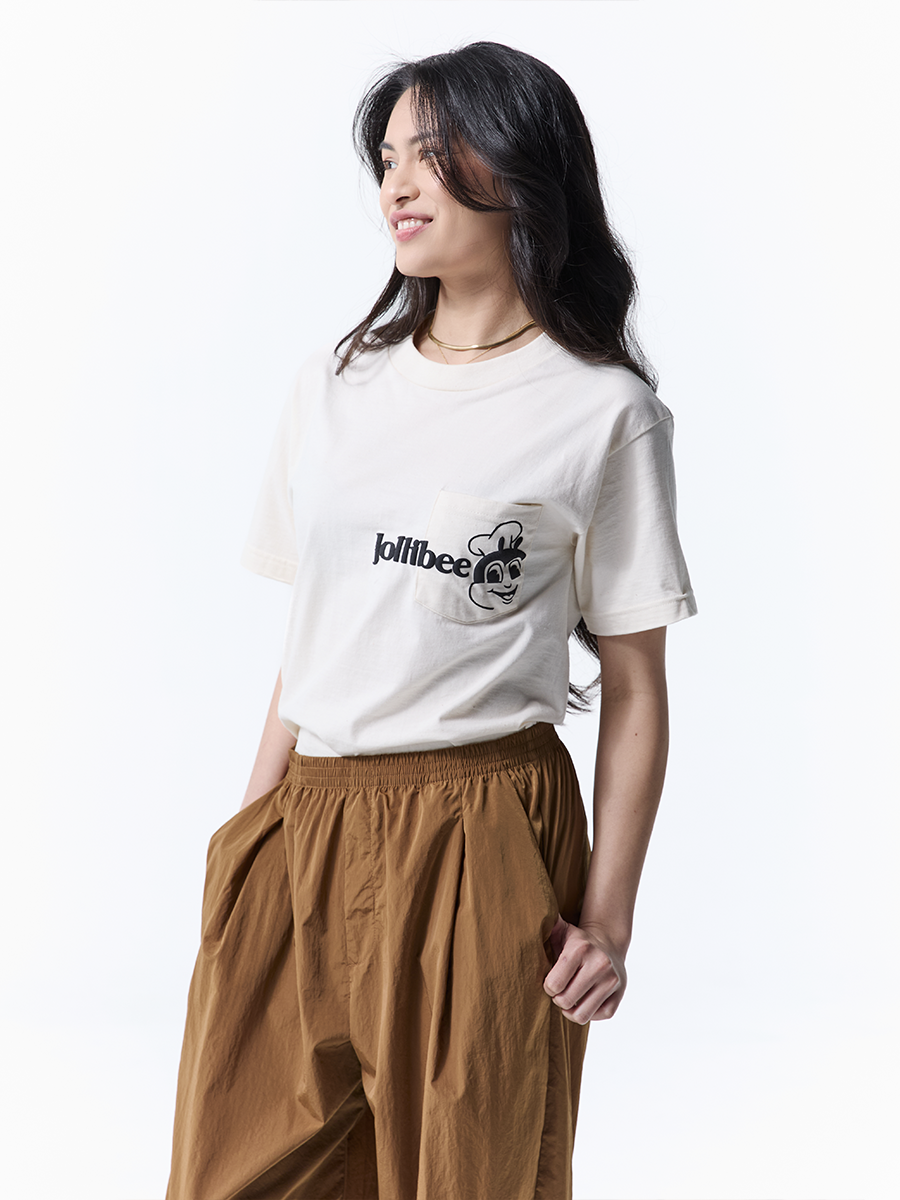 Peeking Bee Pocket T-Shirt | Jolly Merch Shop