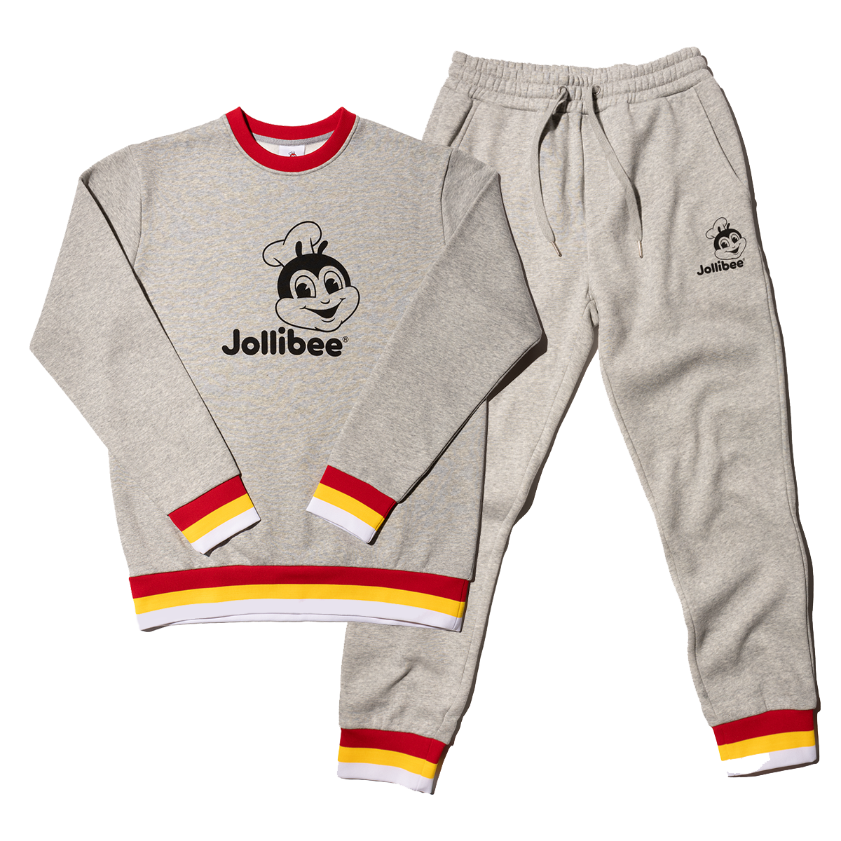 Jollibee gray Jolly Sweat Set