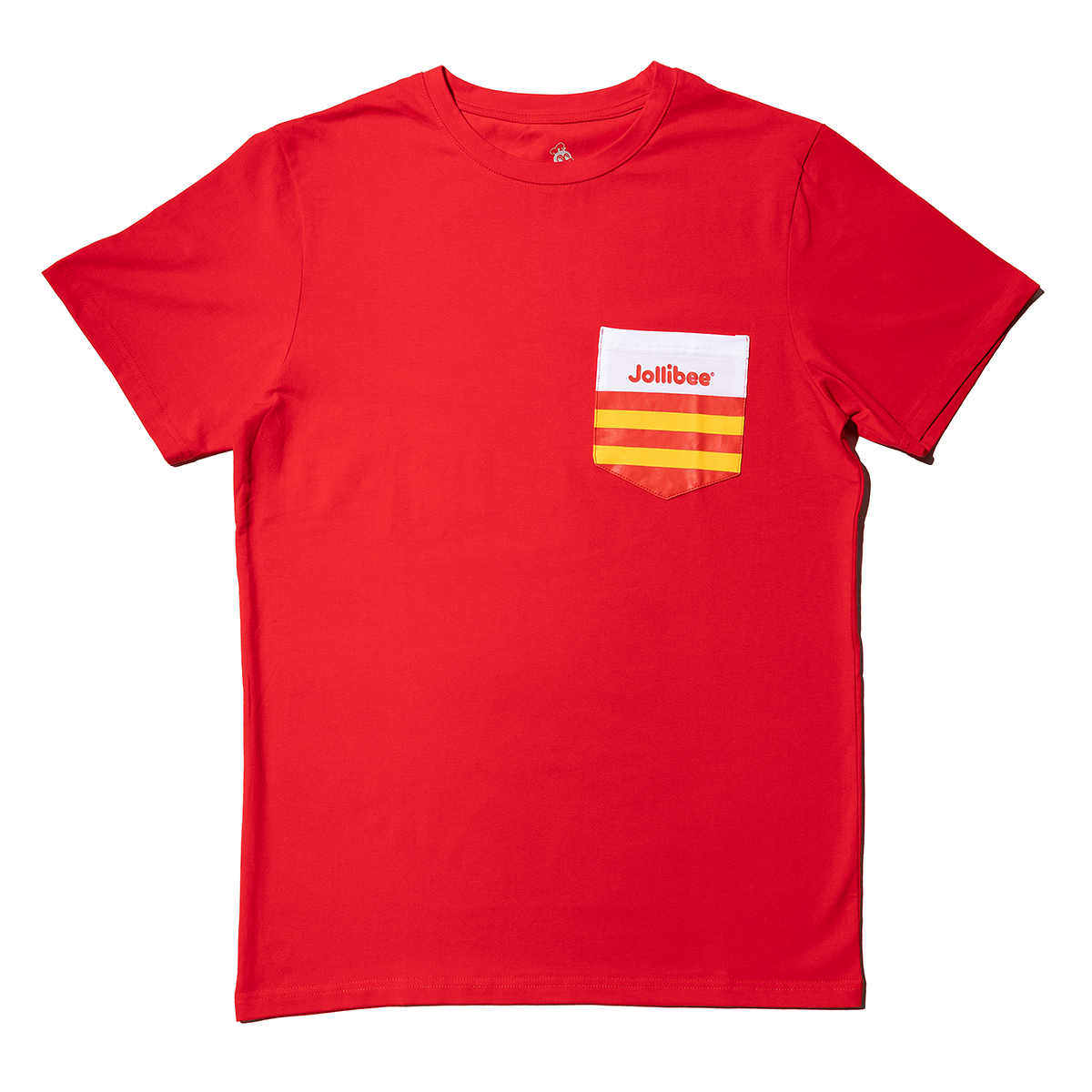 Jollibee Red T-Shirt with Striped Pocket