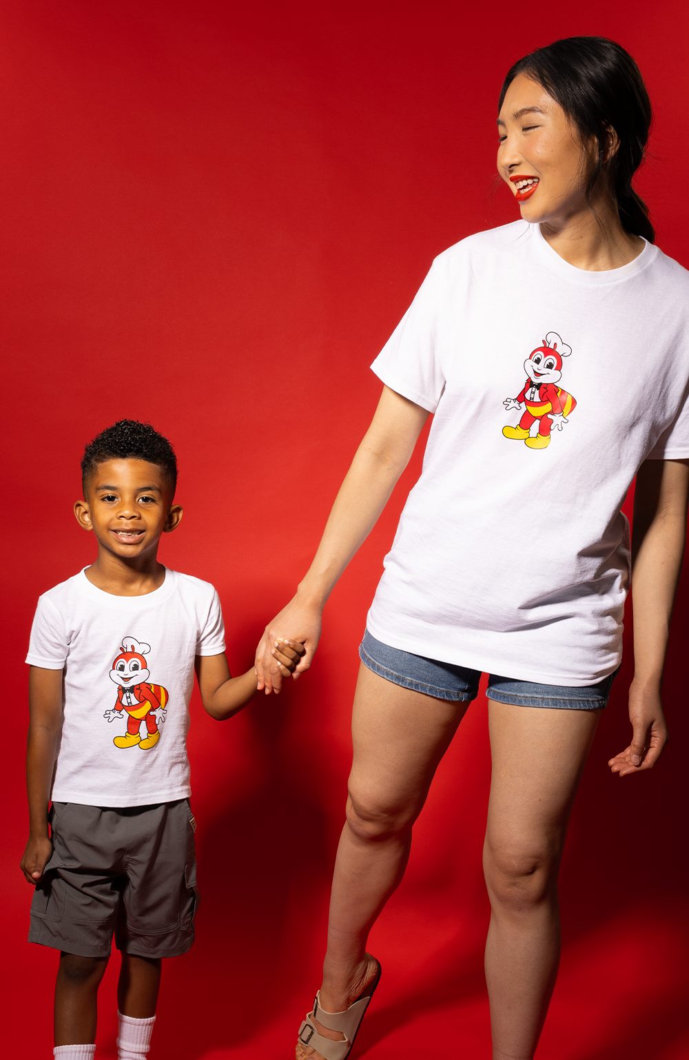 Jollibee White Toddler Mascot Tee hover figure