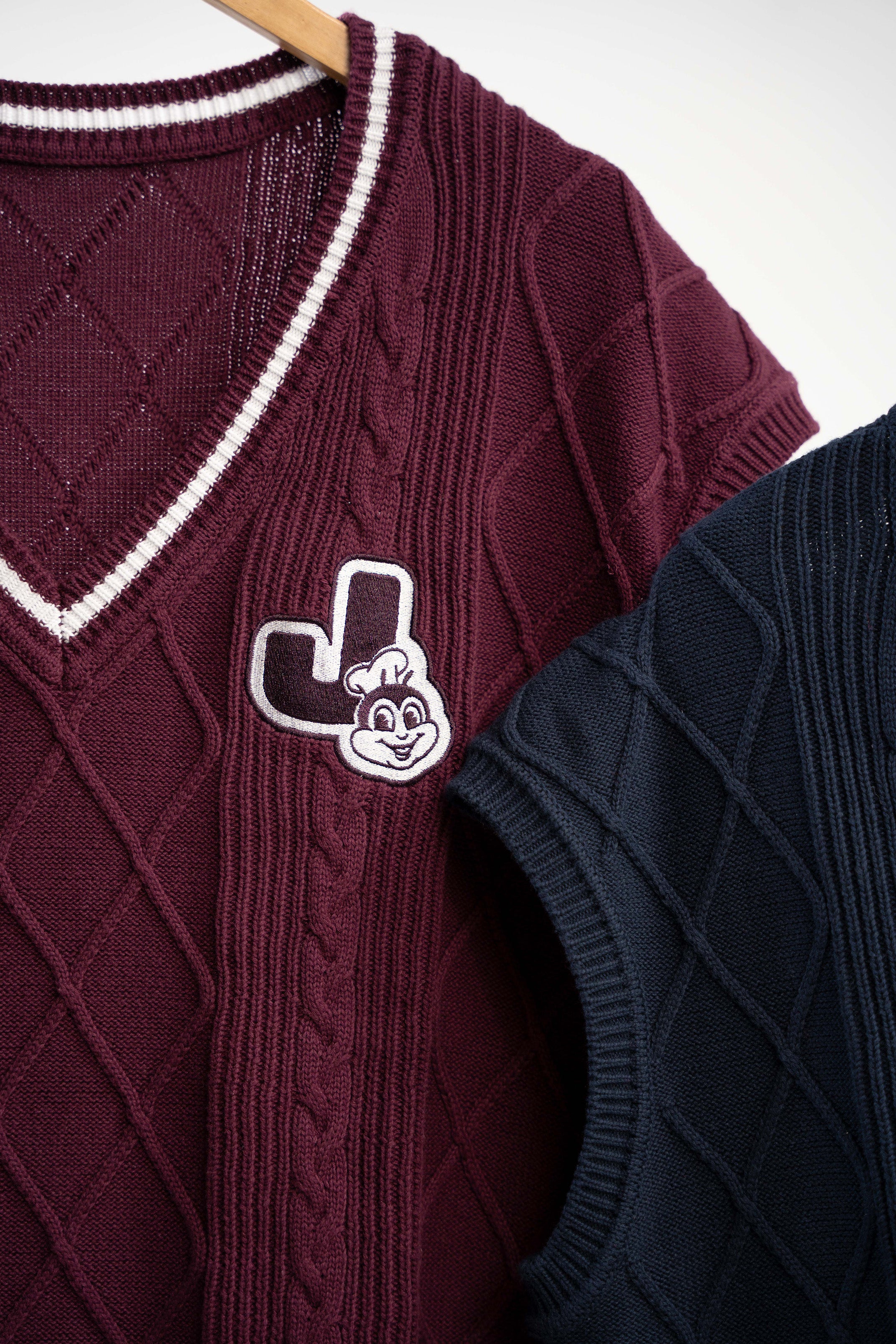 Jollibee J Logo Knit Sweater Vest