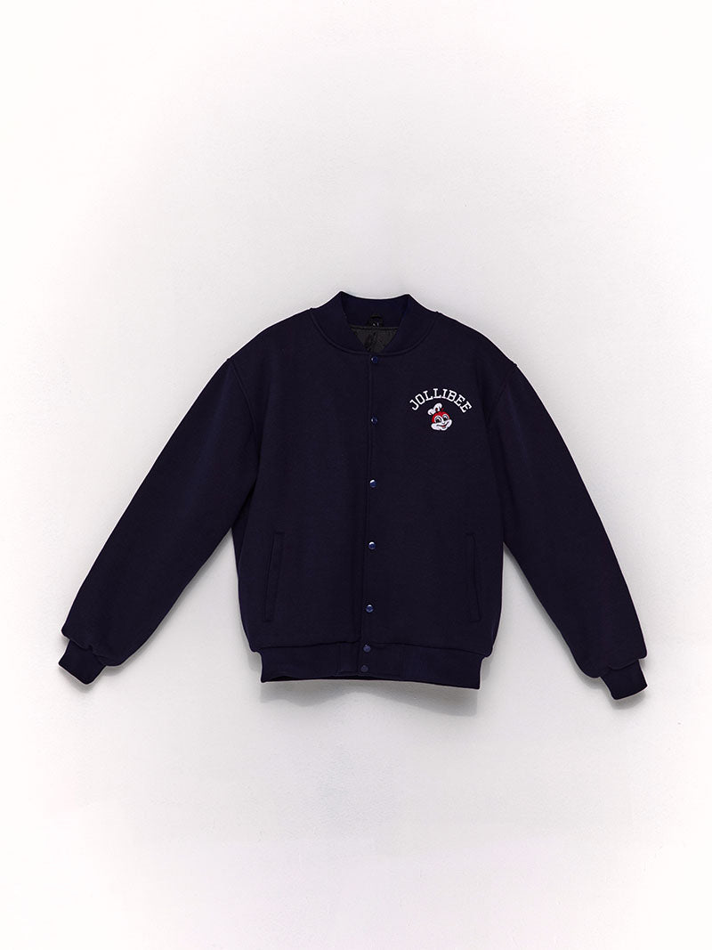 Black Unisex Bomber Jacket hover figure