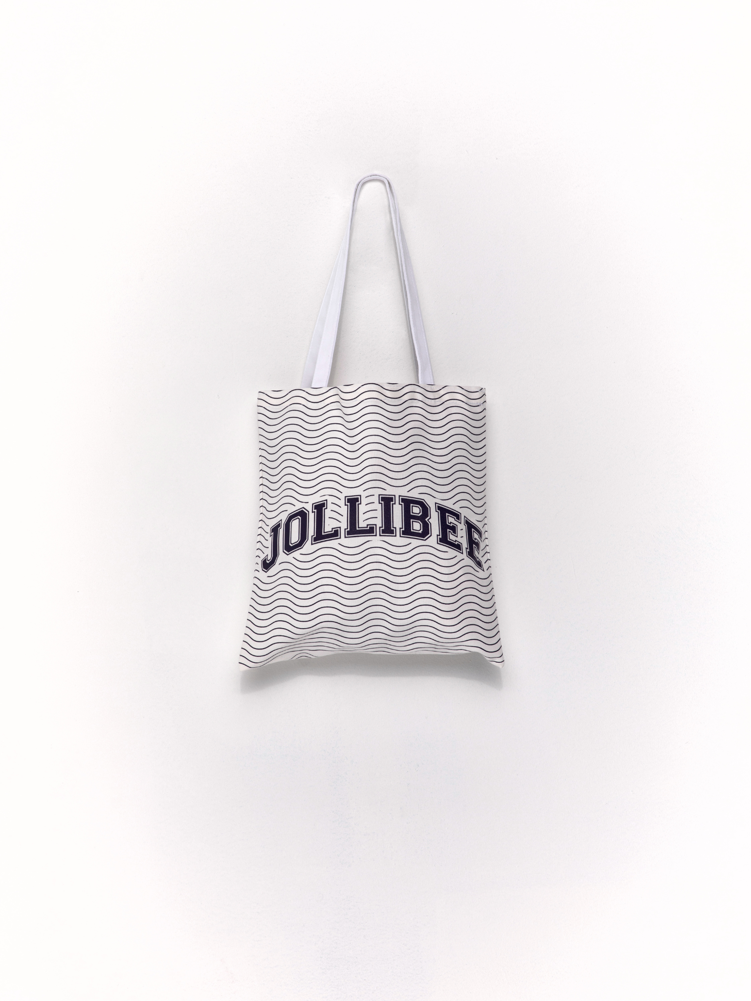 Navy Wave Tote hover figure