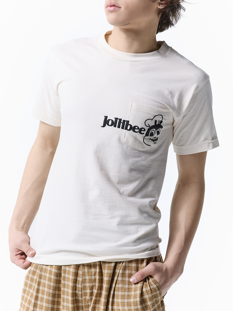 Peeking Bee Pocket T-Shirt | Jolly Merch Shop