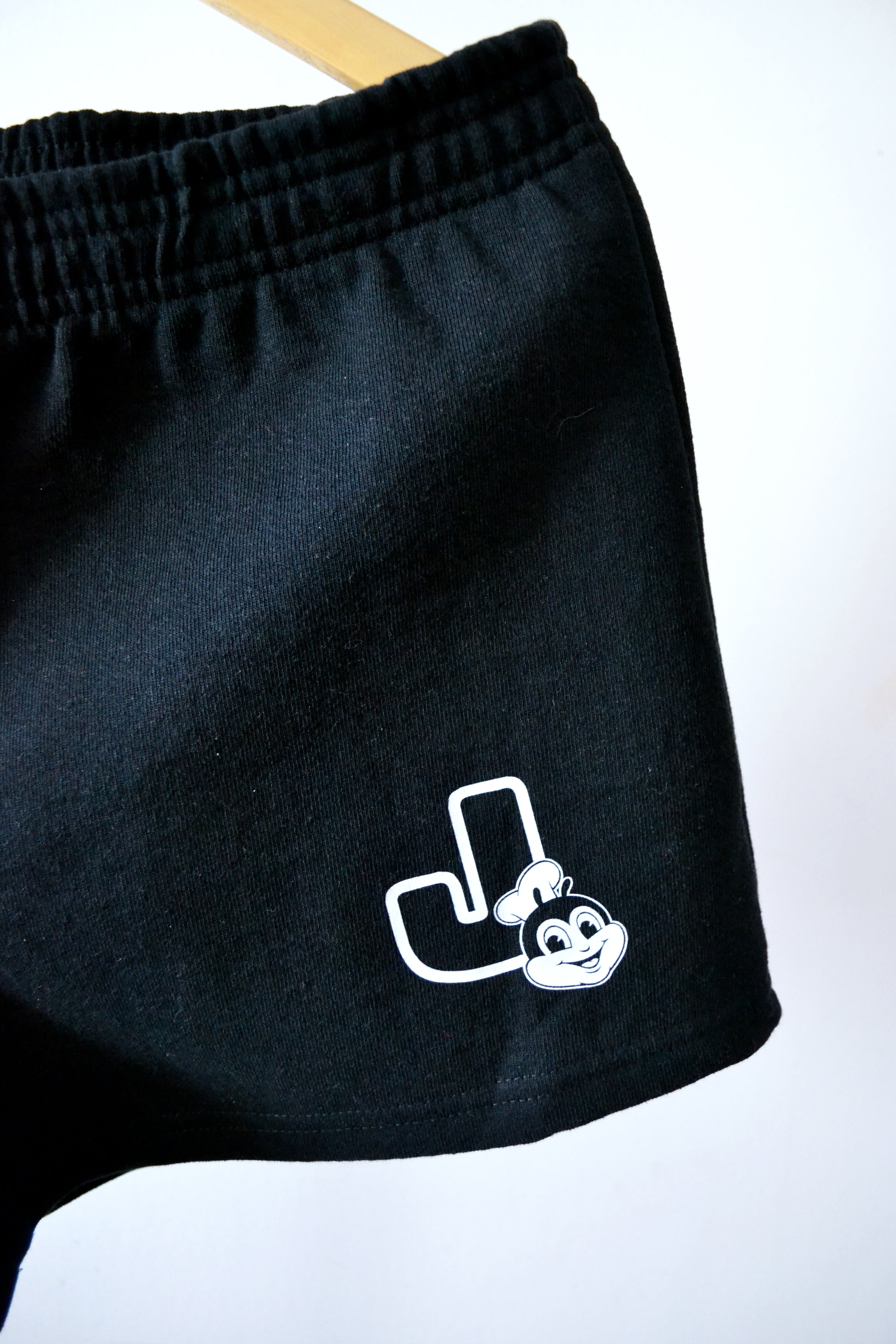 close-up of Jollibee merch shorts
